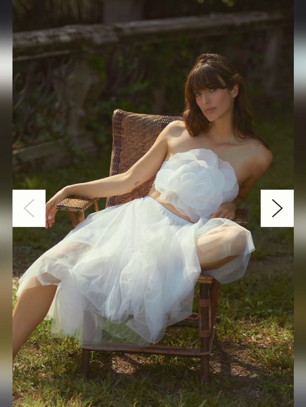 Cynthia Rowley Anthropologie Tulle Ballerina Midi Skirt In White Size Small
